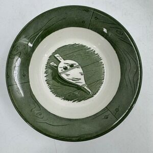 Colonial Homestead Green by ROYAL (USA) Fruit/Dessert‎ (Sauce) Bowl Lot of 8